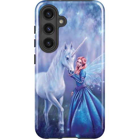 Rhiannon Fairy and Unicorn by Rachel Anderson Galaxy S24 Plus Impact Case